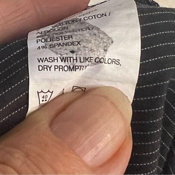 Men's Van Heusen Traveler Long Sleeve Pin Striped Button-Down Collared Shirt~ XL - Picture 8 of 8